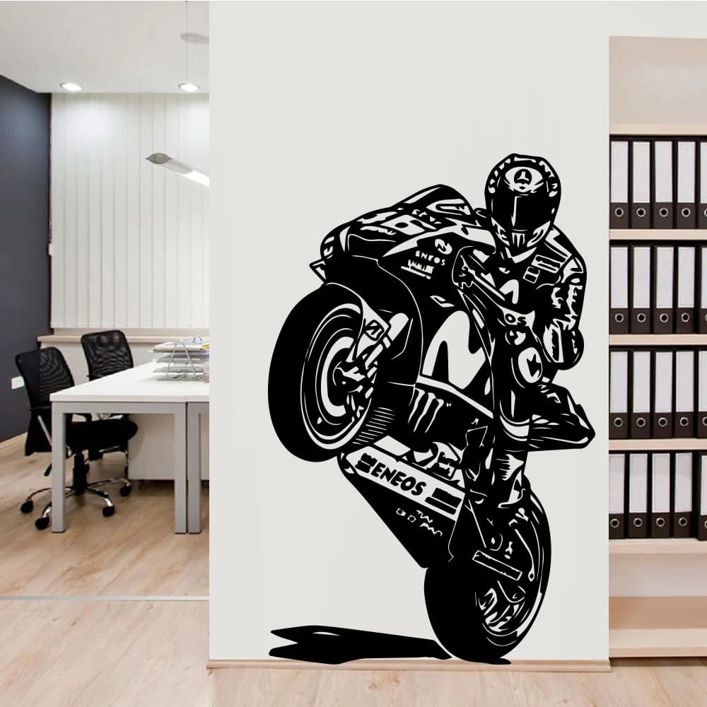 Moto autoadesivo vinile impermeabile Wall Art decalcomania soggiorno camera da letto sfondo Wall Art Decal Drop Shipping