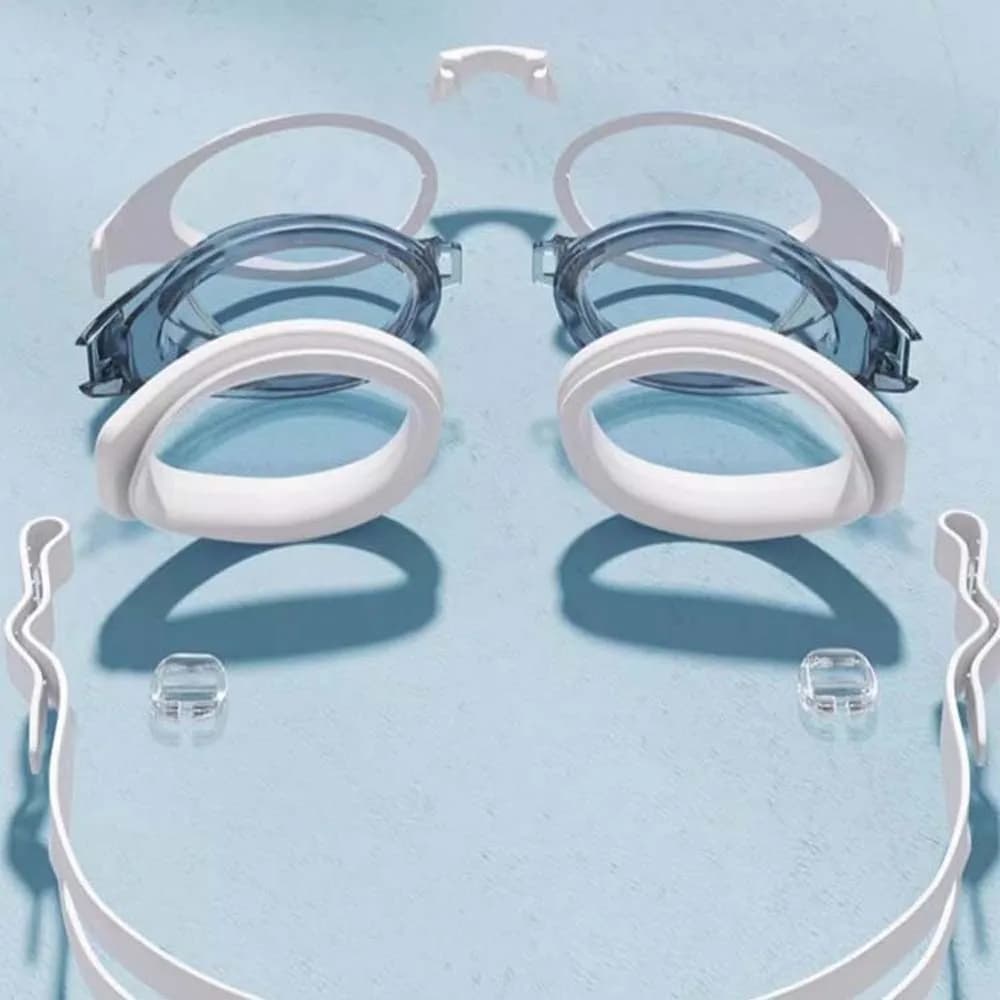 Waterproof Swimwear Naso Detachable TPU Large Frame Swimwear with Contrast Colors Silicone HD Lenses