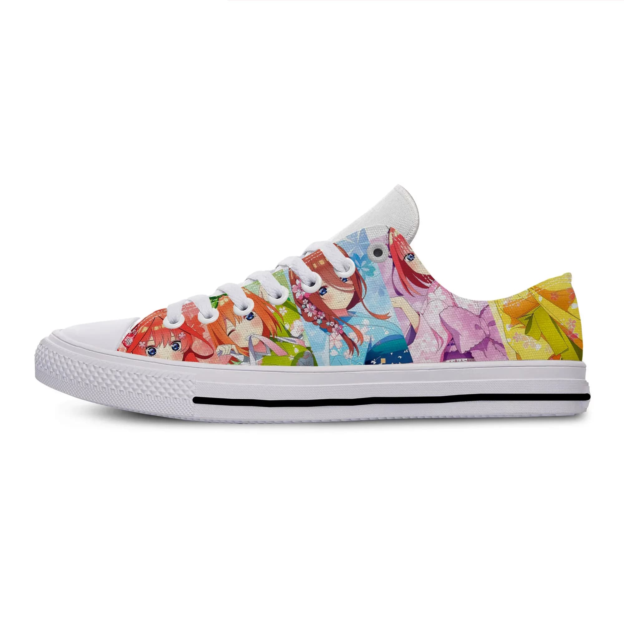 Anime The Quintessential Quintuplets Panno leggero Stampa 3D Scarpa bassa di tela Uomo Donna Moda Casual Scarpe da ginnastica traspiranti