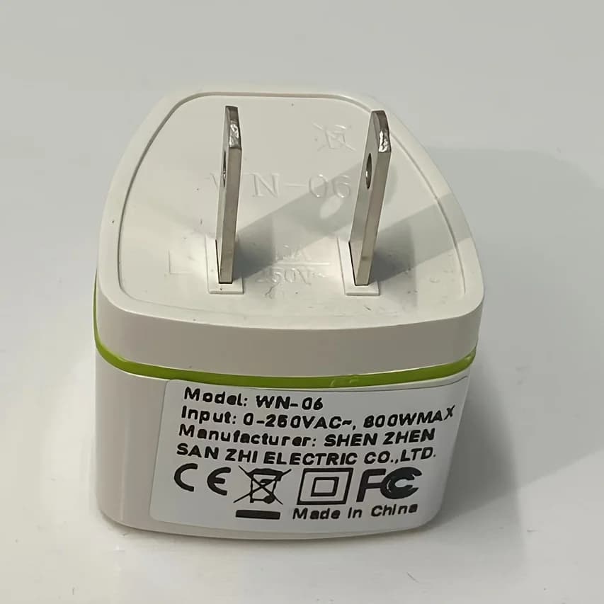Adattatore Universale da Viaggio 2/1 Pezzi, da Spina Internazionale (AU, UK, EU) a Spina USA, Convertitore Elettrico, Caricatore, Presa 2 Pin