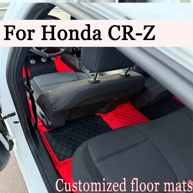 Tappetini per auto per Honda CR-Z CRZ ZF1 ZF2 2010 ~ 2016 Tappetini per auto Tappeti in pelle di lusso Tappeto Parti interne Accessori auto