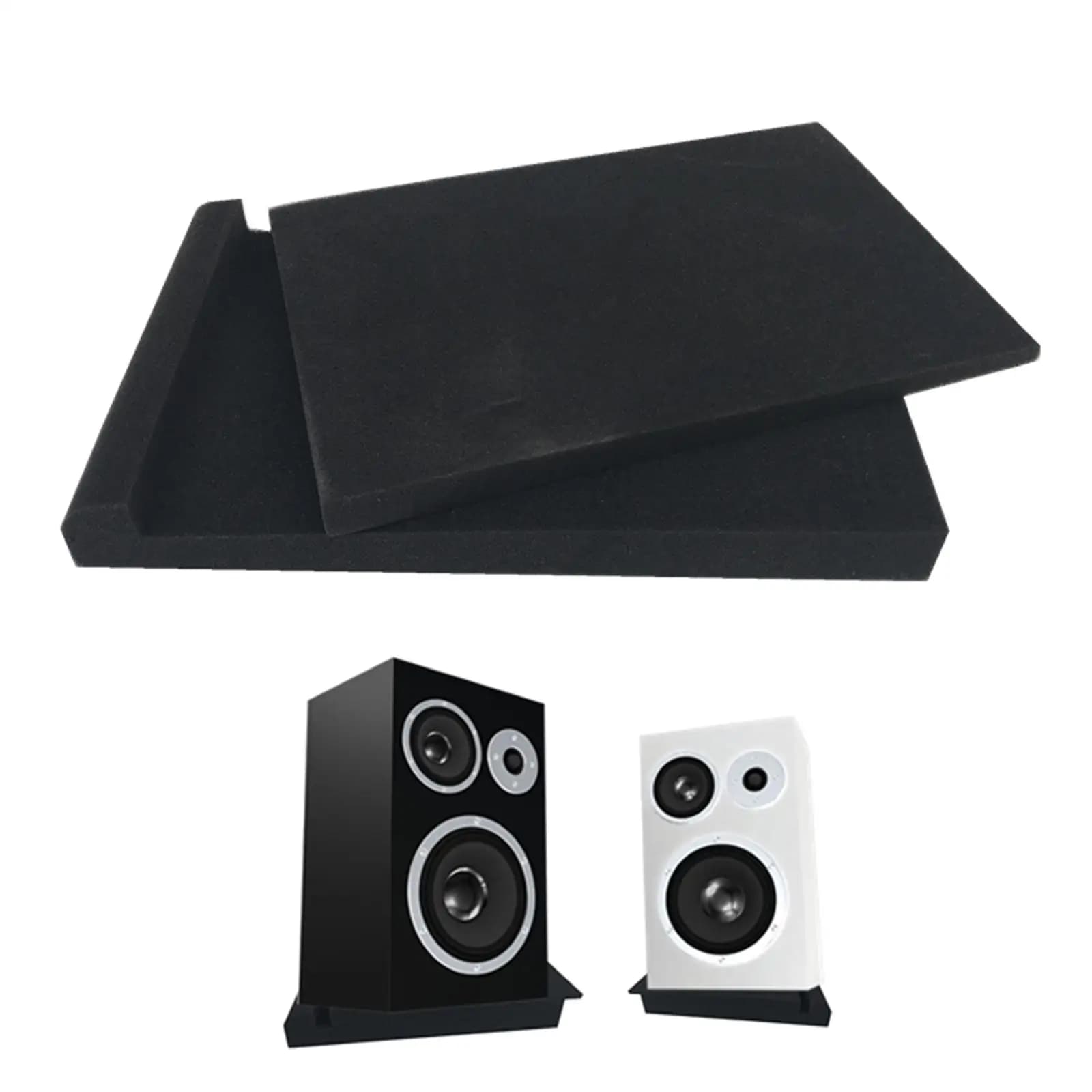 Acoustic Sponge Studio Monitor Isolation Pads Stabilizer Speaker Stands Soundproofing Platform for Music Production