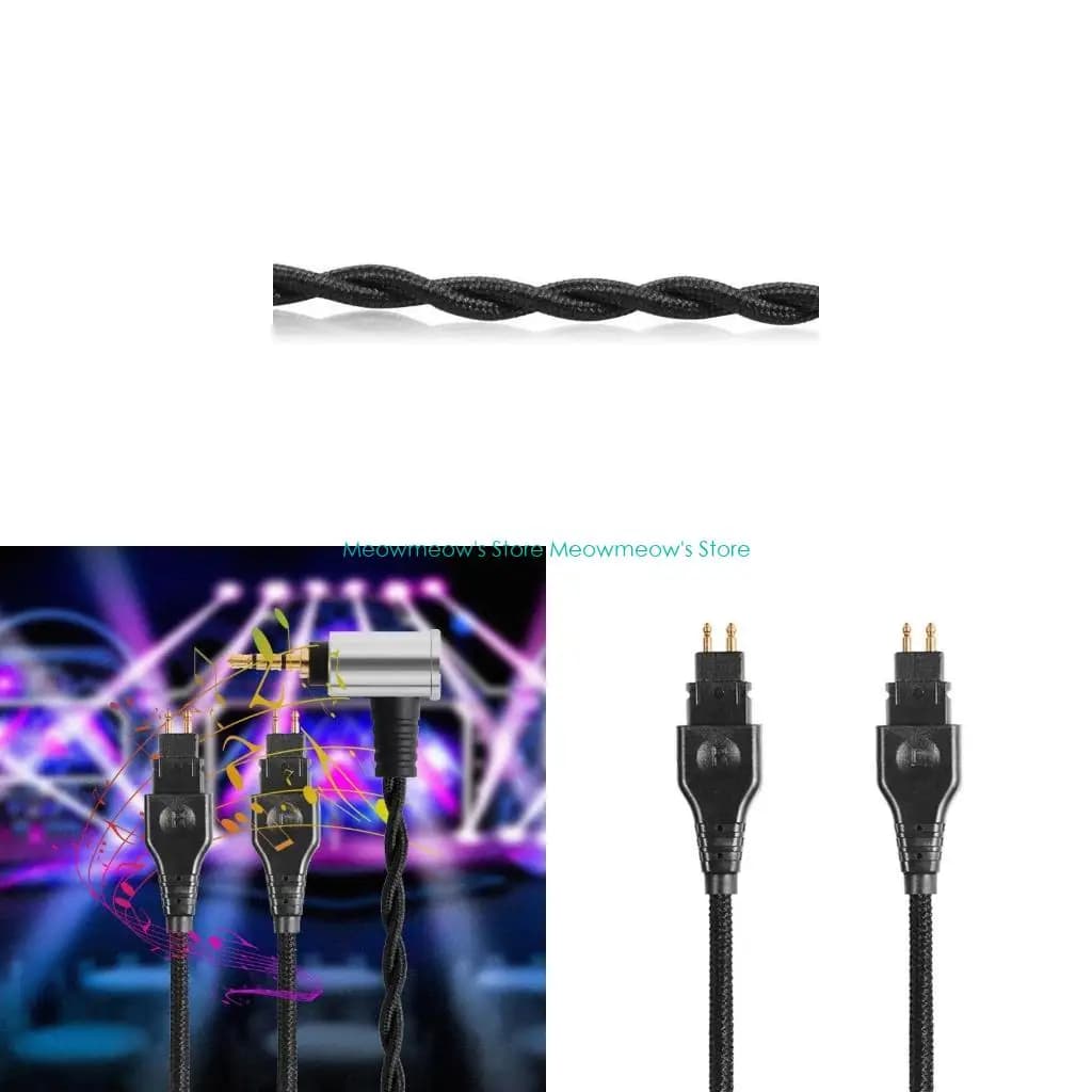 W91A Headphone Cable with Noise Cancellation for HD560 HD580 HD600 HD660S Extension cable for headphones for ideal gift Bo