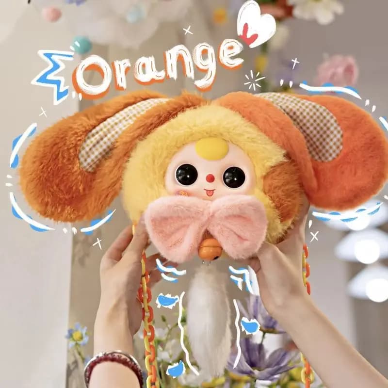 Nuovo arrivo bambino tre super carino fortunato coniglio borsa con cerniera scatola cieca regali festival per ragazze bambola pratica giocattoli Kawaii