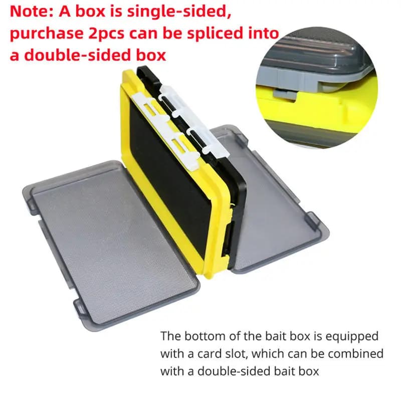 Scatola da Pesca Portatile con Imbottitura in Spugna, Contenitore per Esche, Organizzatore per Ami e Teste Piombate, Custodia per Esche a Cucchiaio e Spinner, Accessorio per Pesca alla Carpa