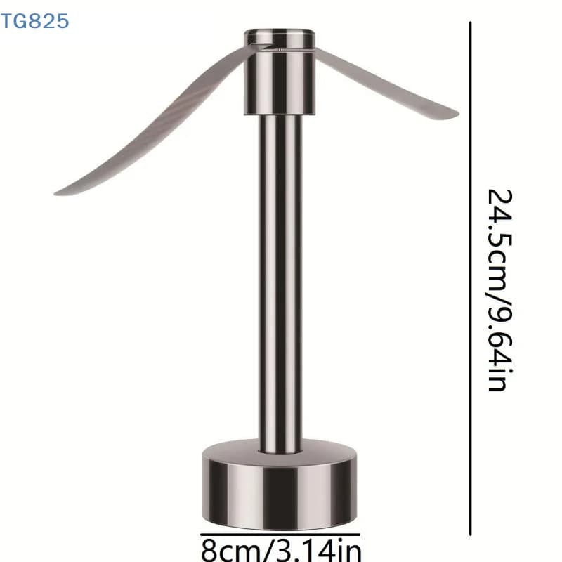 【AN】【AN】Portable Stainless Steel Fly Repellent Fan Silent Battery Power Automatic Fly Trap Keep Flies Away Table Pest Fan Home