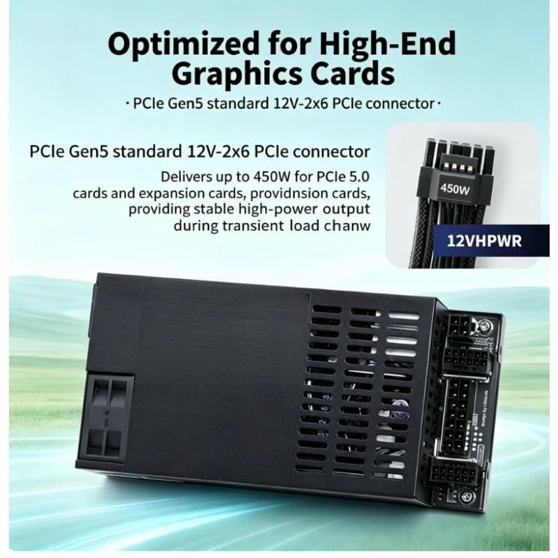 DIY Upgrade Modded Power Supply Enhance 7660L Flex 1U Fully Modular PSU 300~600W Fit Small ITX NAS Storage Chassis