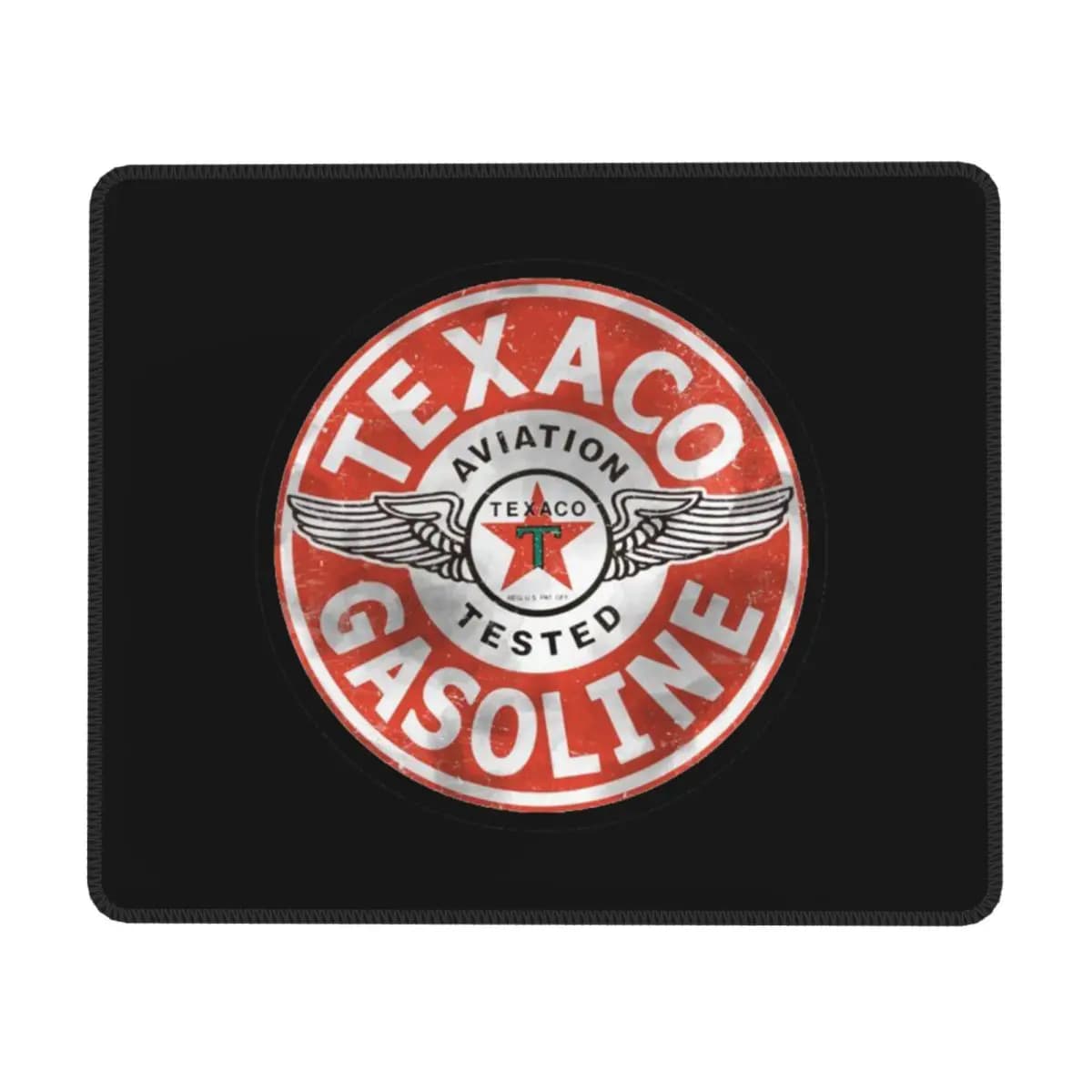 Tappetino per mouse con logo Texaco vintage Tastiera per computer Tappetino per mouse Tappetino per scrivania per laptop da gioco Accessori per ufficio Tappetini da tavolo