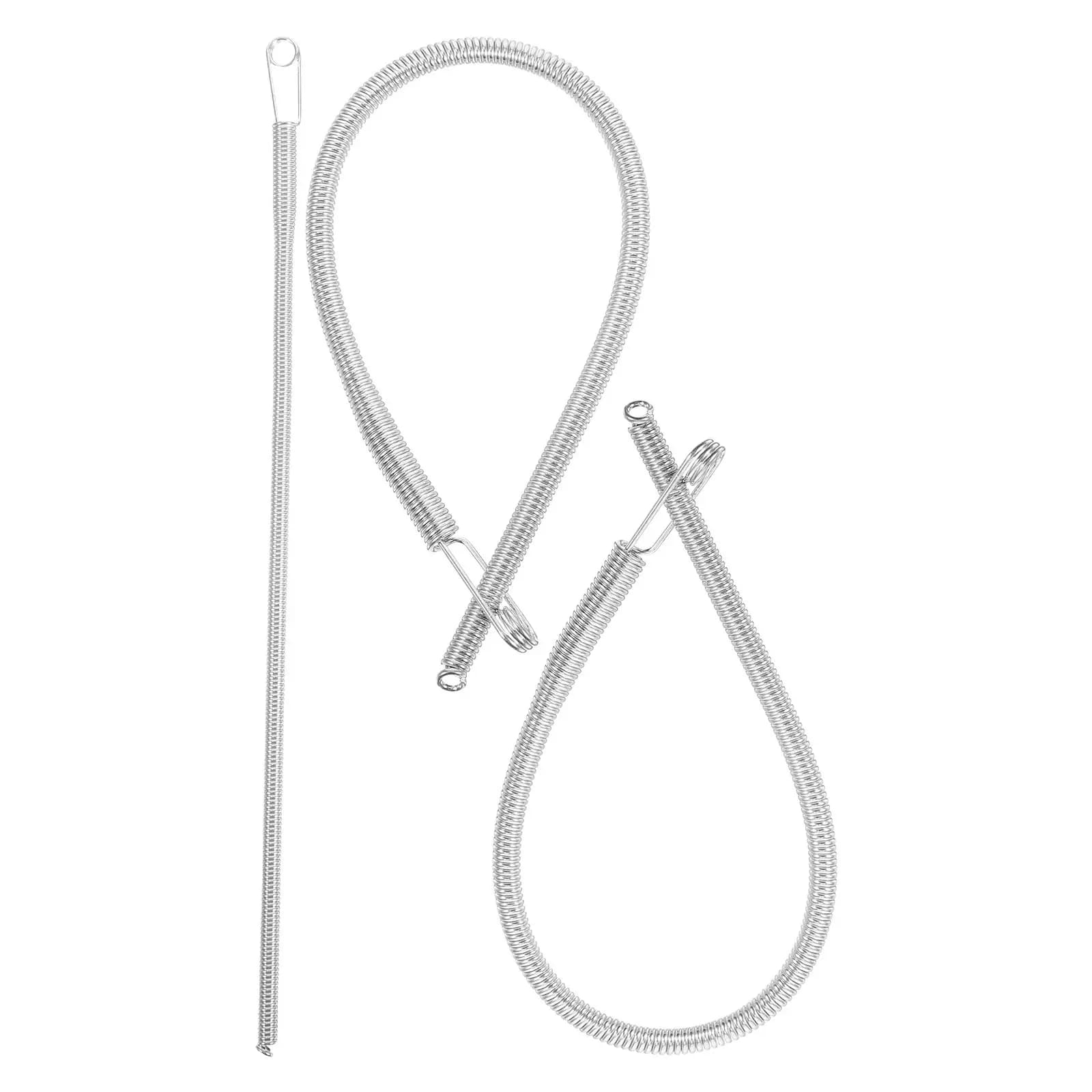 Set di 3 Infilacavi a Molla in Metallo con Superficie Liscia, Strumento di Ricambio per Cordoncini di Pantaloni, Felpe, Tende e Cucito