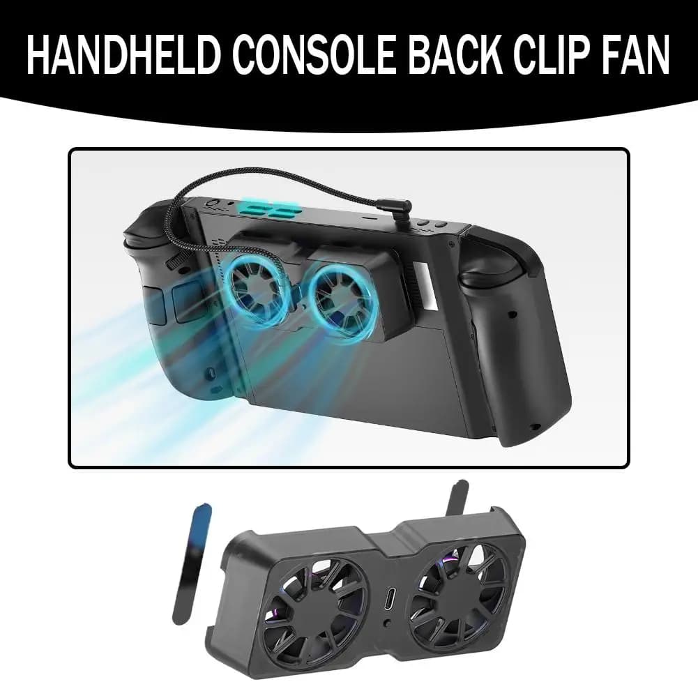 Dock Cooling Magnetic Fan For XBOX ALLY X / Steam Deck / Legion Go Stand Game Console Dock Cooler With Led Usb Fan For Switch 2