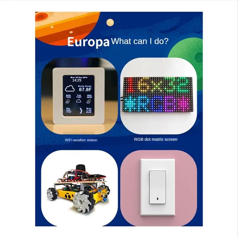 (ABDH) ESP8266 WiFi Module, Python Development Card, IoT Starter Kit Compatible with Arduino/Raspberry Pi, C++ Programming and Python