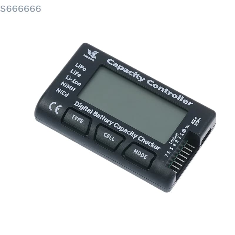 Controllore di potenza digitale della batteria 7 in 1, controller e tester per contatori di celle LiPo, vita, ioni di litio, NiMH e Nicd