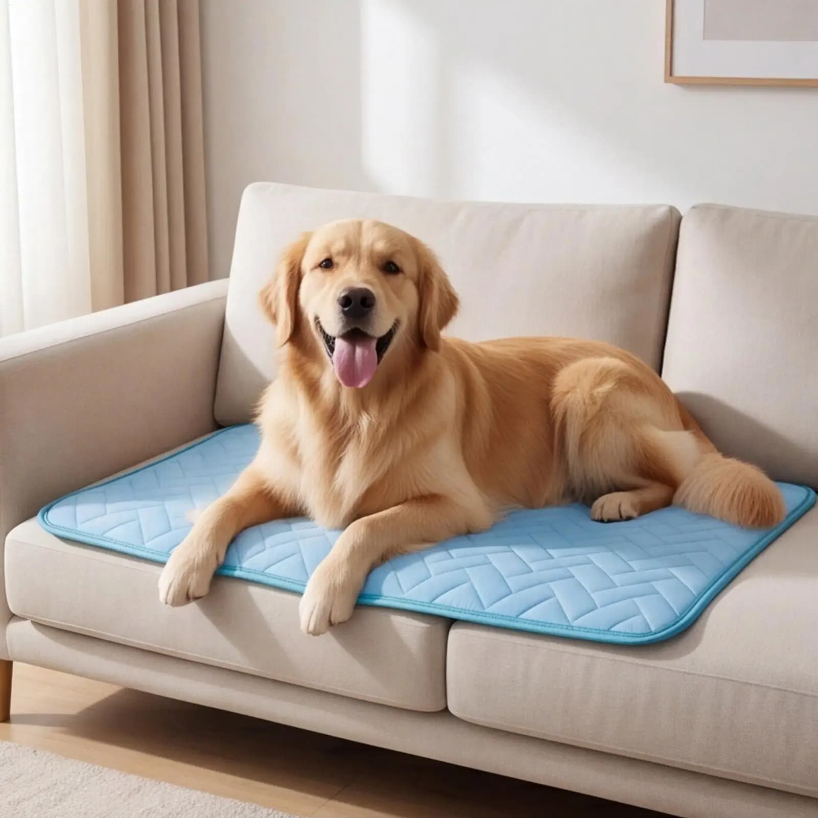Pet Cooling Mat Pet Ice Silk Cold Pad Dog Foldable Cooling Mat for Outdoor Indoor Backyard Balcony Home Living Room Bedroom