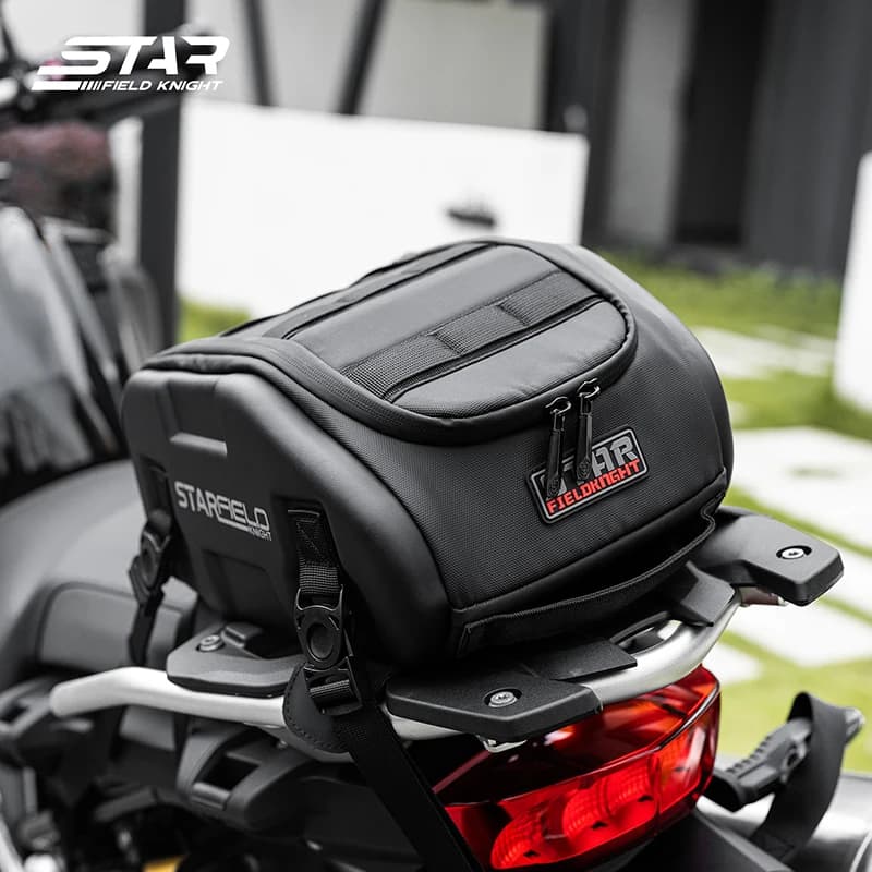 SFK Motorcycle Rear Seat Pack Riding Gears Large Capacity Oil Tank Package Magnetic Adsorption Fixed With Waterproof Rain Cover