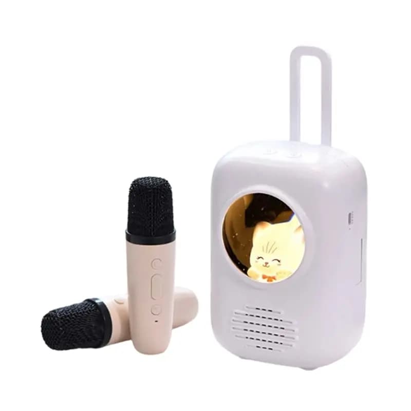 AA77 Table Lamp with Wireless LED Speaker, Small Decorative Lamp for Children, Portable Table Light with Speaker, Lamparas Decorativas