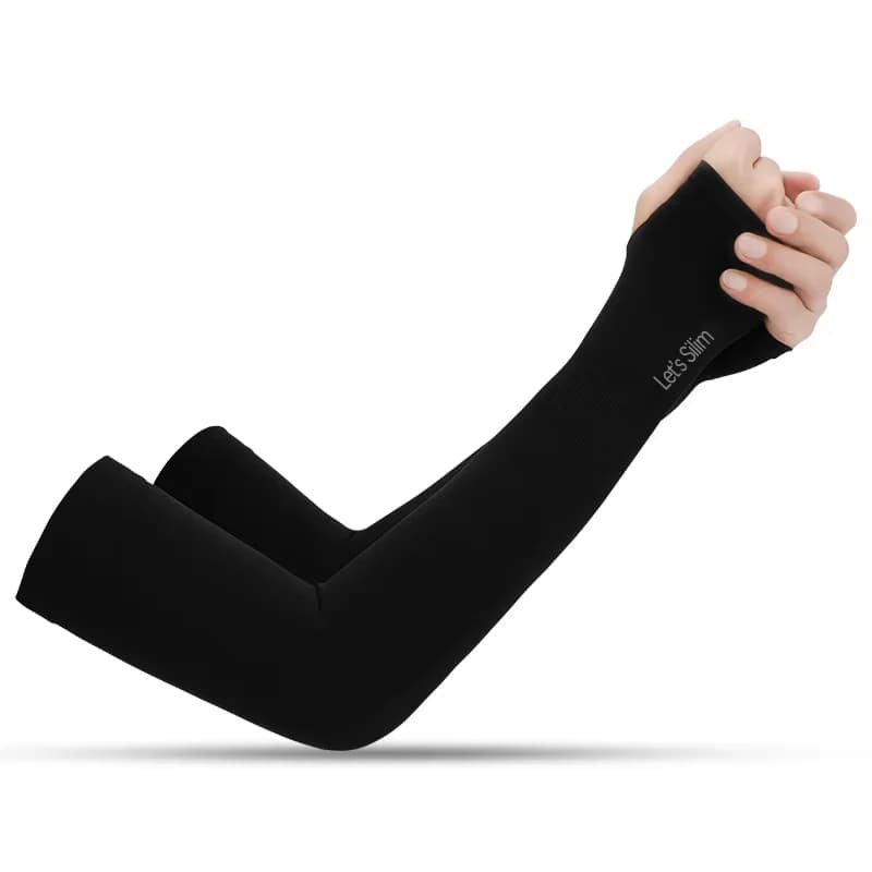 Anti-braid cover Women's UV Cycling Gloves Summer Sports Ice Silk Fresh Scarf Silk Elastic Buckle Guide