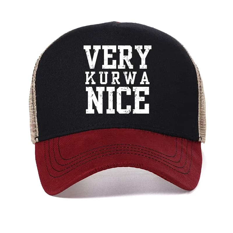 Cappello da uomo estivo regolabile con snapback, con scritta 'Very Kurwa Nice Poland' e 'Polska Polskie', regali divertenti, di lusso, firmato