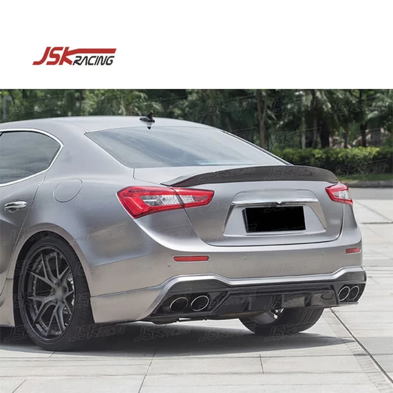 Diffusore Posteriore in Fibra di Carbonio per Maserati Ghibli 2014-2017, Stile PT, Paraurti Auto Modificato e Aggiornato