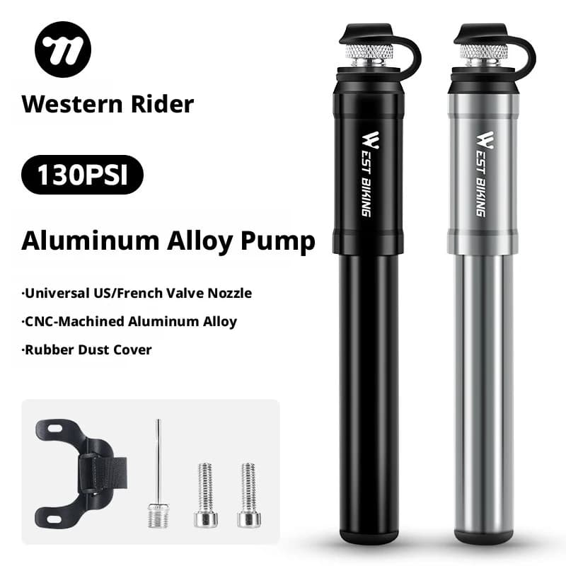 Mini pompa per bicicletta compatta ad alta pressione – Tubo nascosto, compatibile Presta/Schrader, per mountain bike