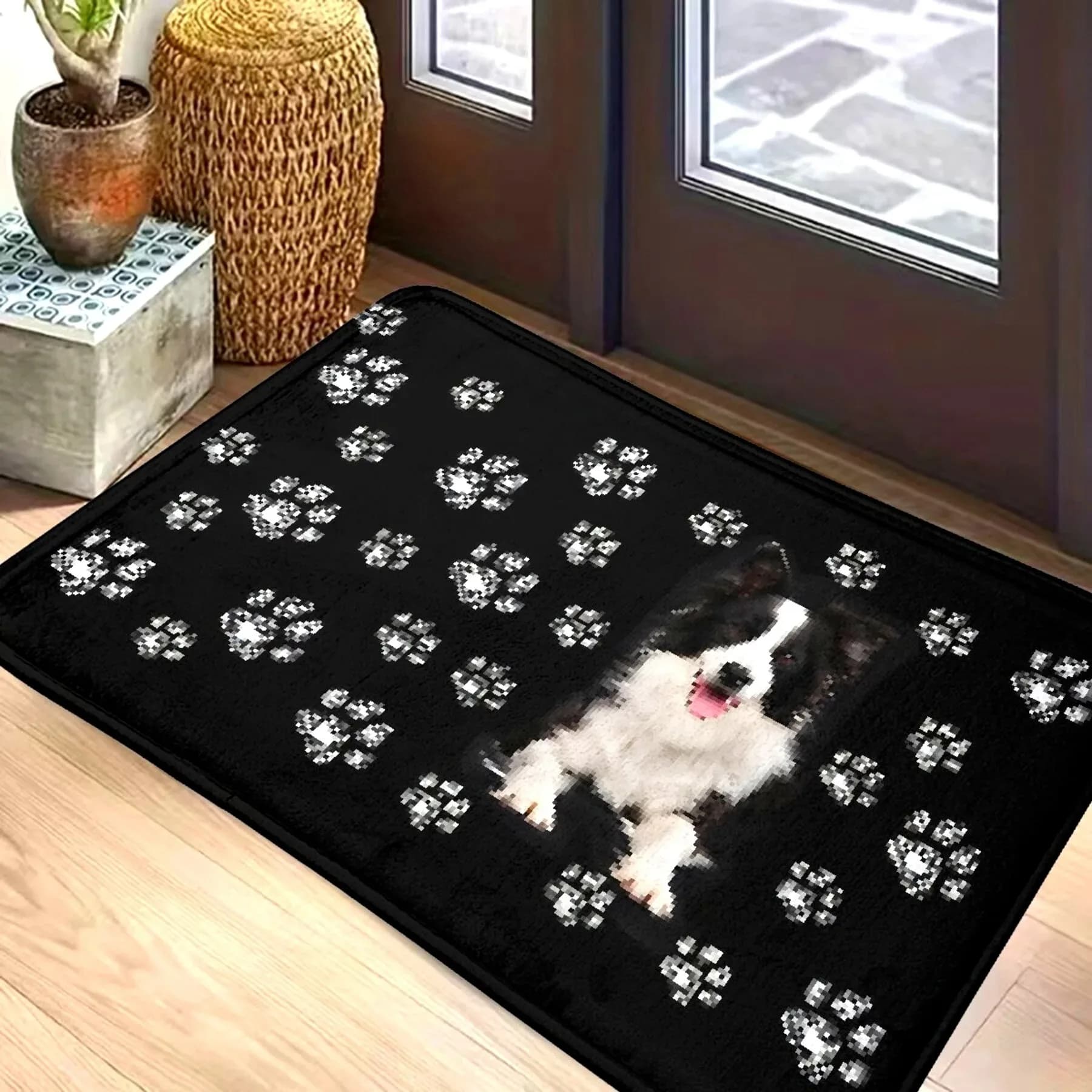 1PC Tappeti da cucina modello zampa di gatto Tappetini per porte di casa antiscivolo Tappeti da bagno design pop Tappetino da bagno Tappeto per la casa Lavanderia Decor