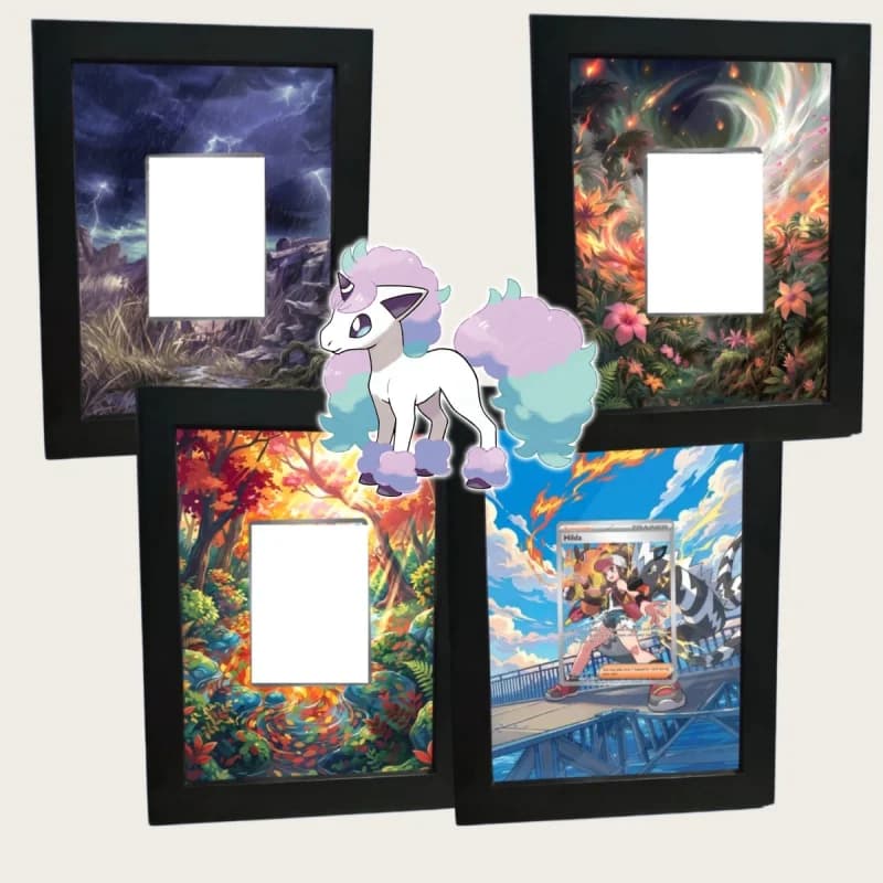 Anime Card Extended Art Acrylic Display Case for Mega Gengar Reshiram Collection Picture Frame Card Psa Display Rack Accessories