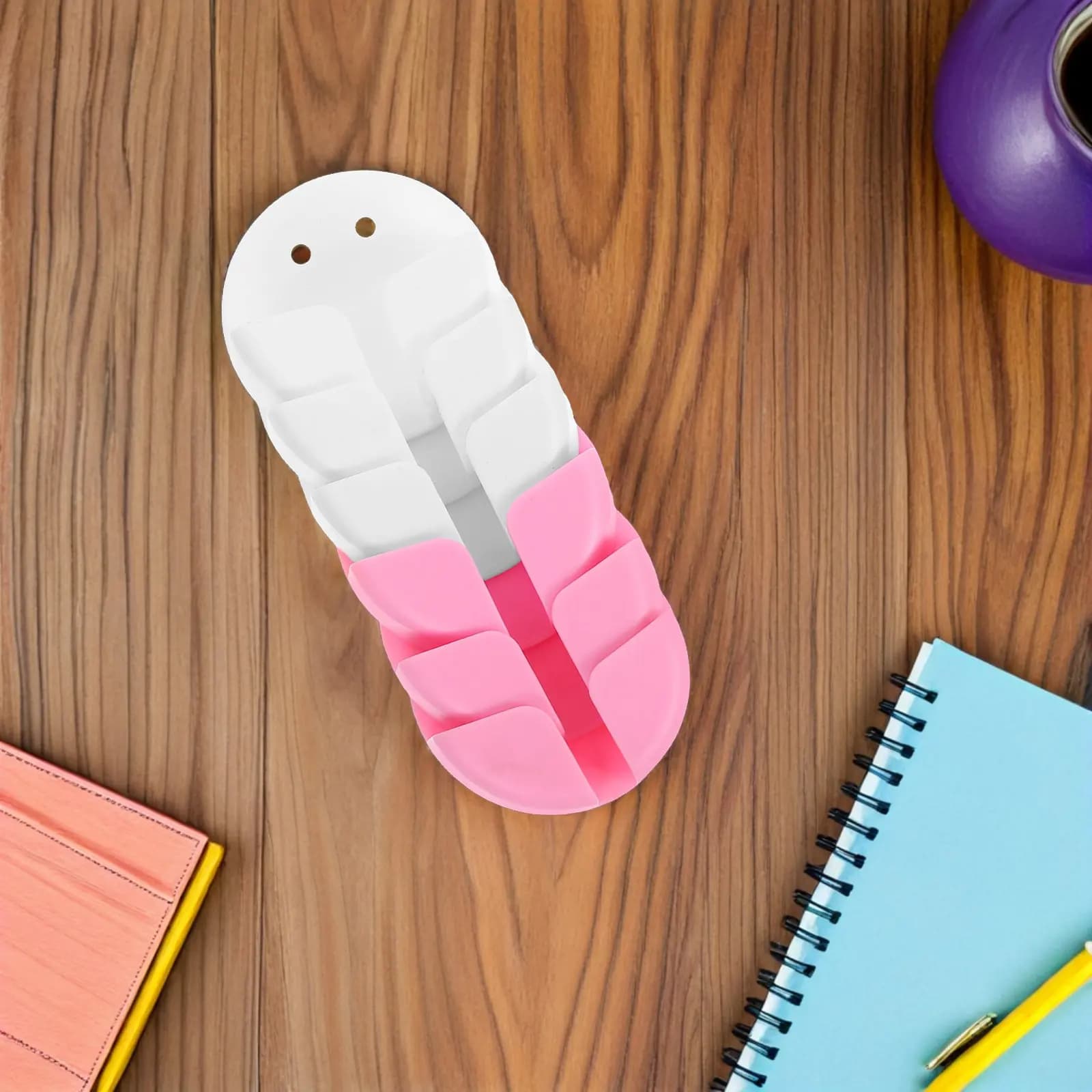 Set di 12 Ganci Adesivi per Prese Elettriche, Design a Faccina Sorridente, Organizzatore per Cavi Senza Foratura per Cucina, Camera da Letto, Ufficio