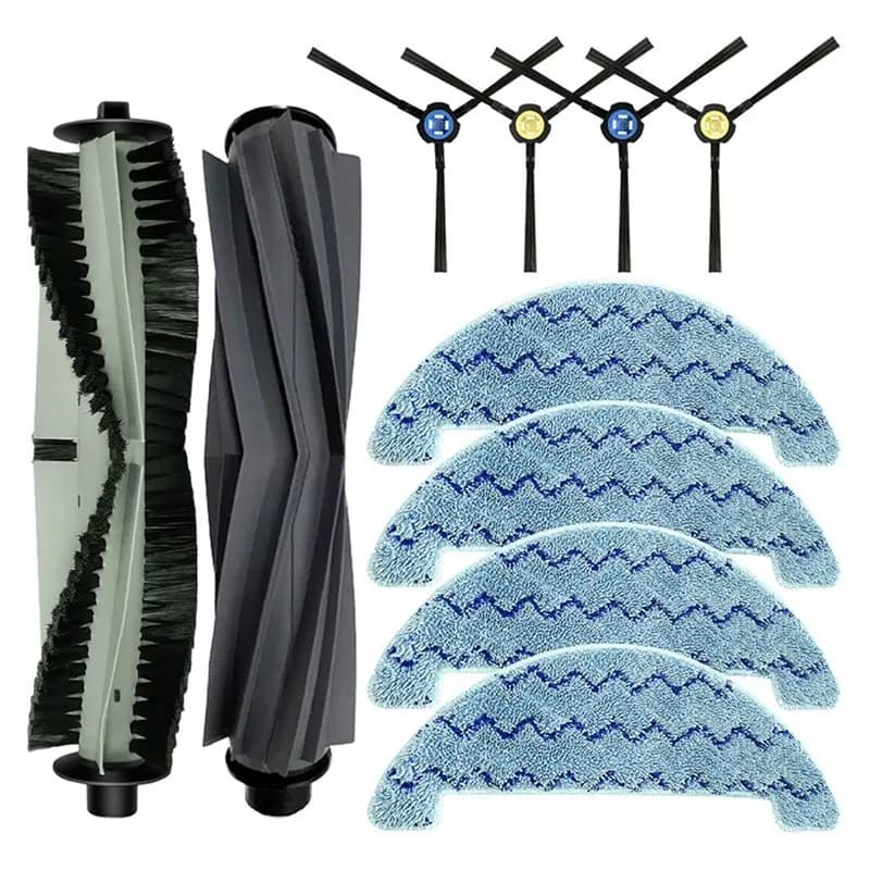 A25U Main Side Brush Mop Cloths 10Pcs For ZACO A10 Robot Vacuum Cleaner Replacement Spare Parts Accessories