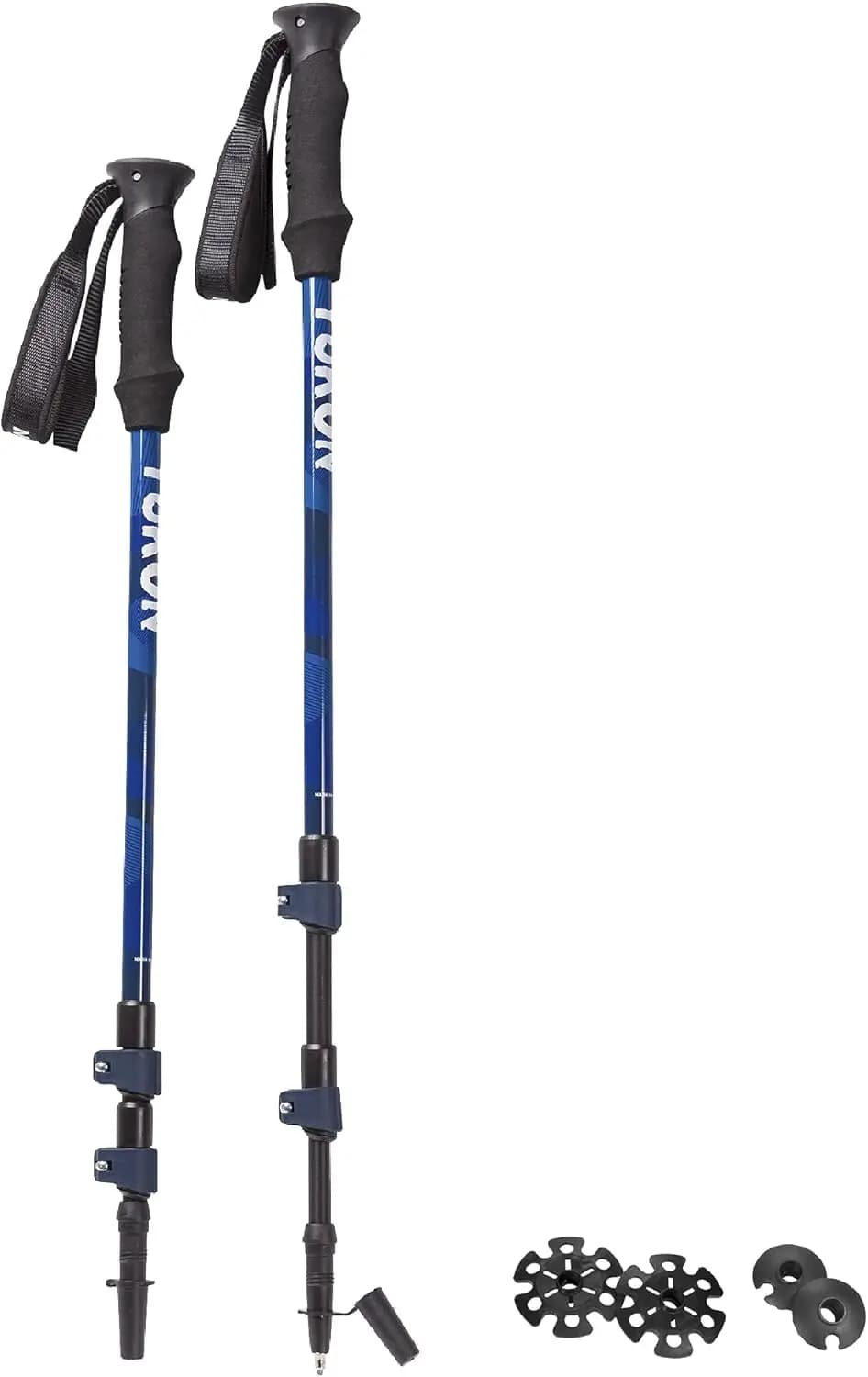 Adjustable Trekking Sticks with Torsion Block and Snow Peaks, Various Styles and Measures for hiking