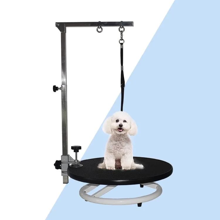 Pet grooming table cat auxiliary rotating disc washing dog hair blowing household cat Teddy shearing round turntable can be cros