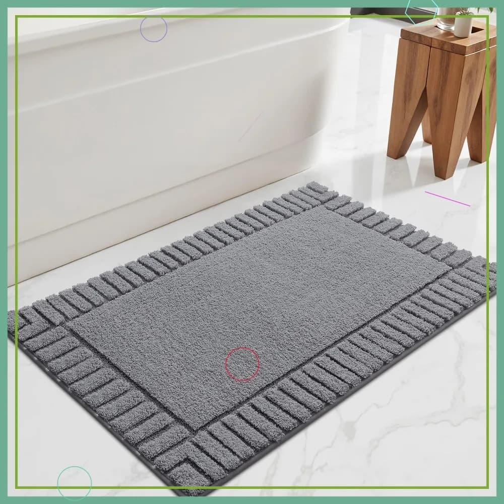Tappeto da bagno antiscivolo, microfibra ultra morbida, tappetino assorbente ad asciugatura rapida per la sicurezza del bagno della vasca della doccia