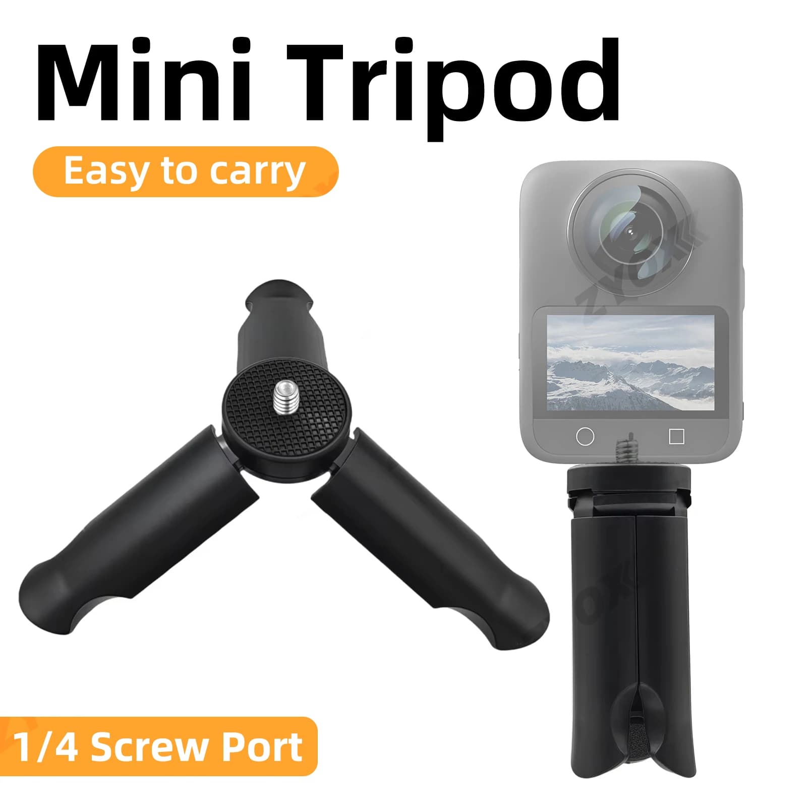 Mini Tripod Base for DJI Pocket 3/Insta360 X5/X4/X3/OSMO Action 4 5/Gopro 13/Cable Tripod Support for Laptop Gimbal