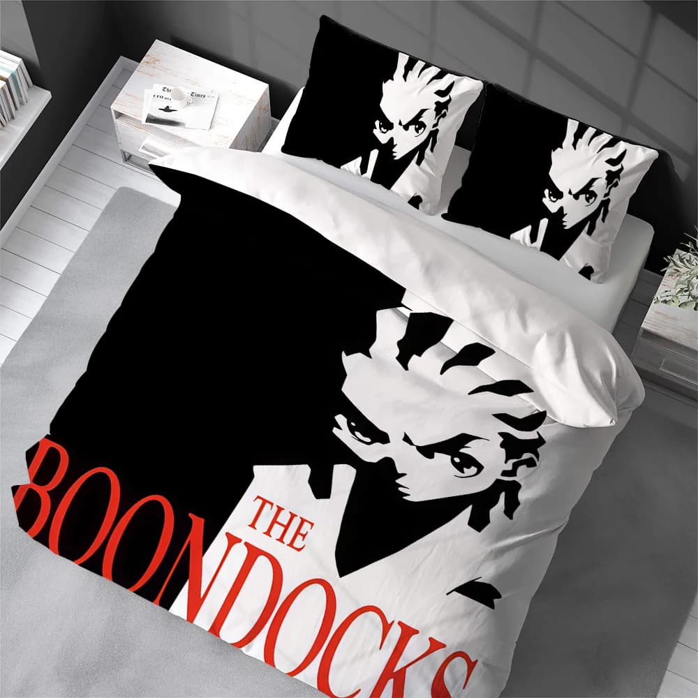 Set Copripiumino CARTOON The B-Boondocks, Morbido e Lavabile, 3 Pezzi, Estivo, Confortevole, per Dormitorio Studentesco, Casa, Lettino per Bambini, Best Seller