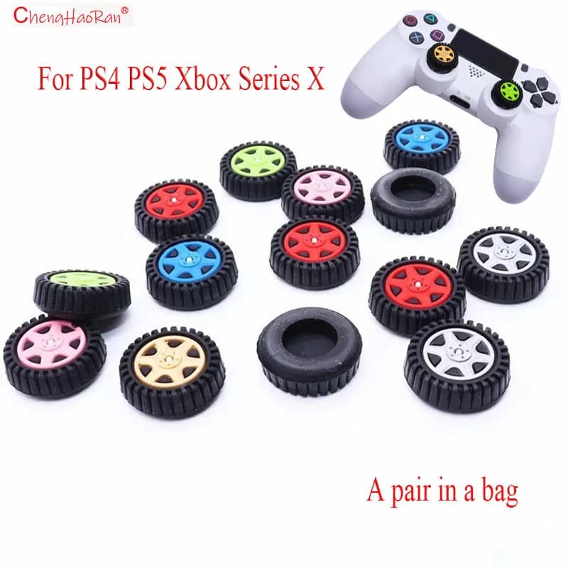 Tappo di copertura del pulsante in Silicone da 2 pezzi per PS4 PS5 Xbox Series X Controller di gioco Grip Thumb Remote Stick Cover accessorio di ricambio