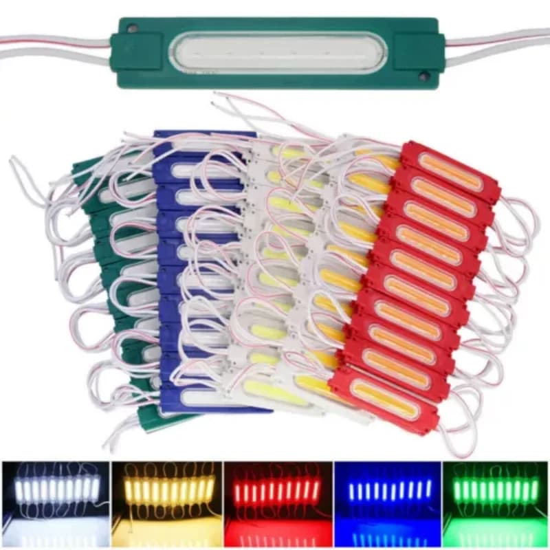 10pcs 12V Injection with Lens COB LED Module Bright LED COB Module Light IP65 Waterproof Backlight for Sign Channel Letter