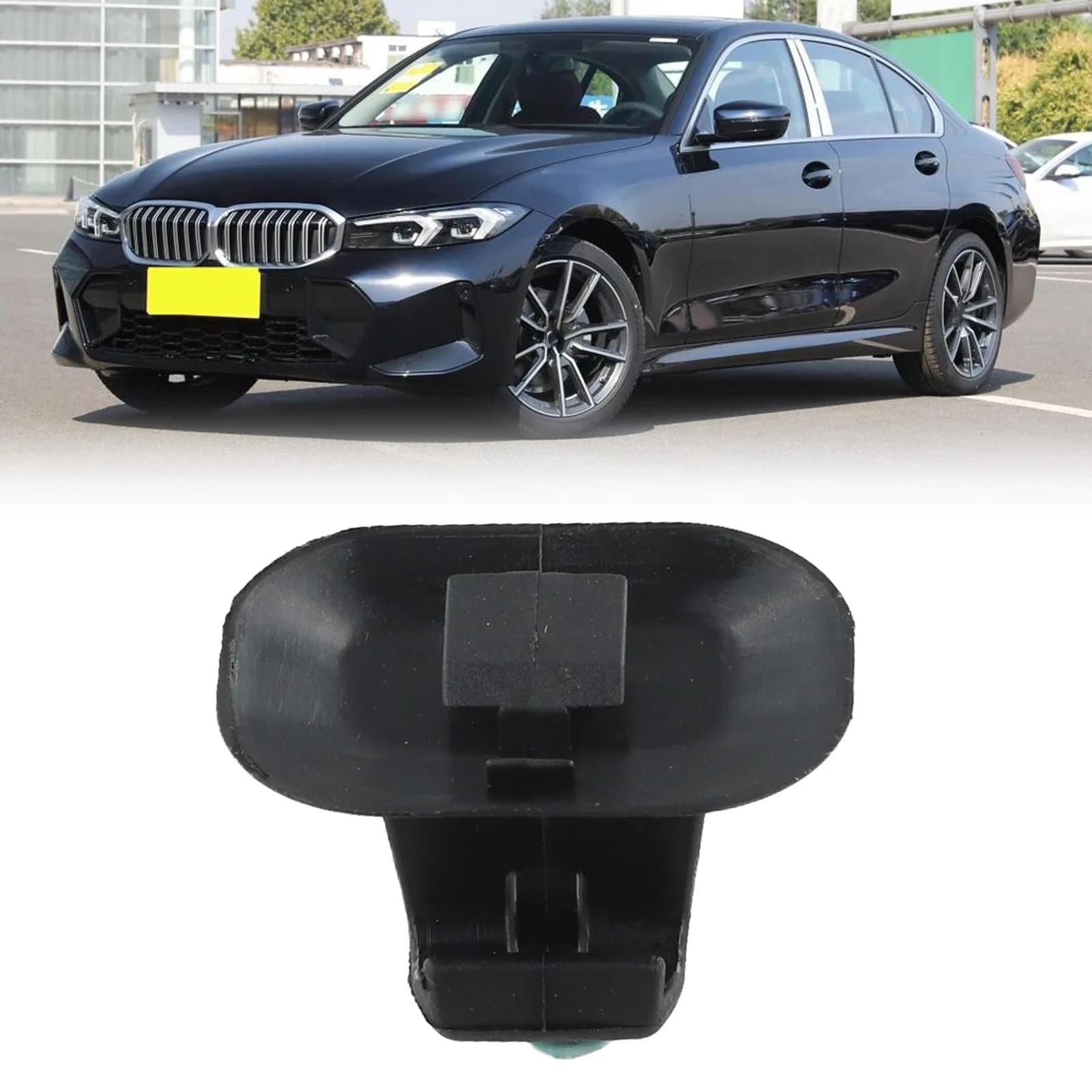 Gancio per tenda per auto 51357183938 adatto per BMW Serie 3 Staffa per gancio per parasole per lunotto posteriore con fibbia parasole