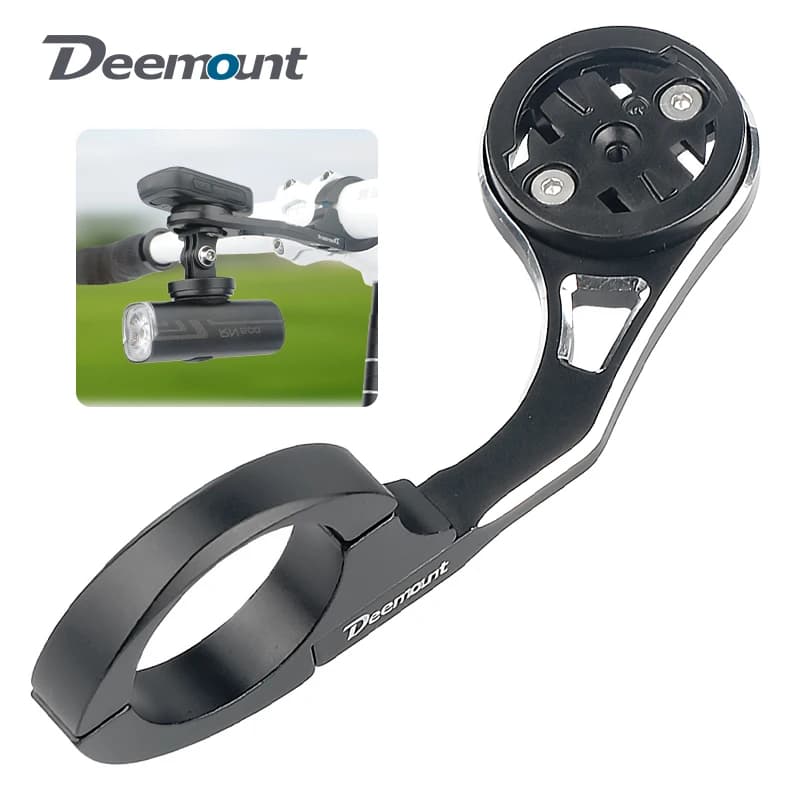 Adattatore per staffa per fotocamera con supporto frontale esteso per computer da bicicletta, adatto per fotocamera sportiva GoPro/Garmin/Bryton/Wahoo