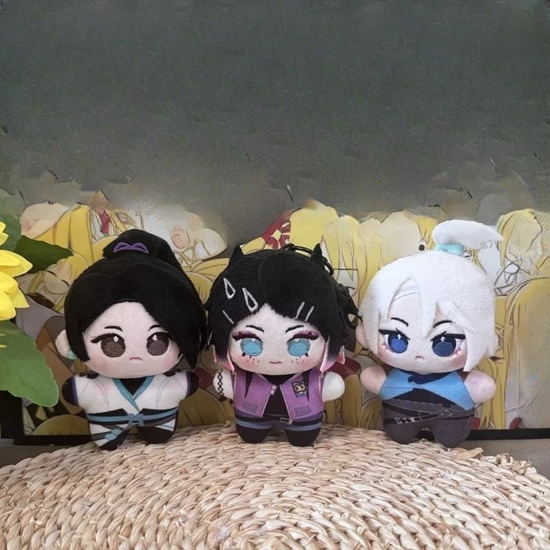 10 centimetri Anime Gioco VALORANT Jett Mu Die Kawaii Cosplay Bambola di Cotone Stella Marina Corpo Portachiavi Mini Morbido Peluche Figure Giocattolo Ventole Regali