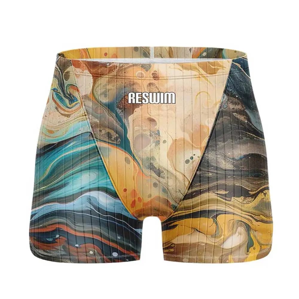 Men's summer swimsuit, swim shorts, new swimsuits for boys, beach shorts, side shorts, sports swimsuits for training and resistance