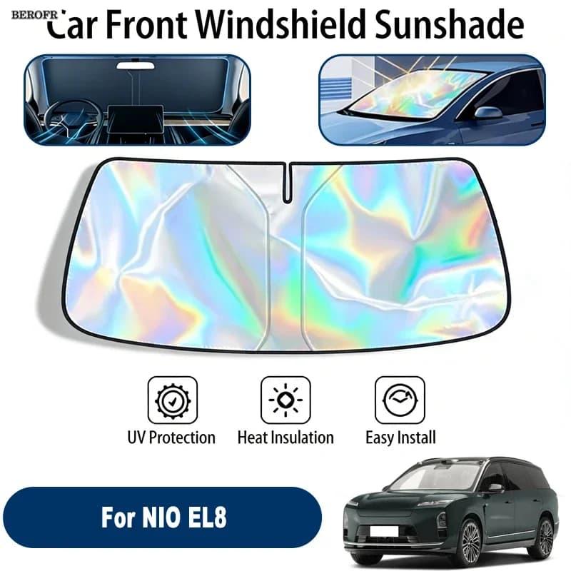 Windshield Sun Shade For NIO EL8 Foldable UV Reflective Front Window Sun Protection Cover Accessories