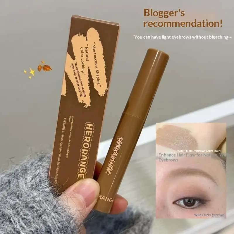 3D HERORANGE Eyebrow Coloring Cream, Long-lasting Eyebrow Mascara, Sudore Resistant, Natural Eyebrow Cream, Cosmetic for Beginners
