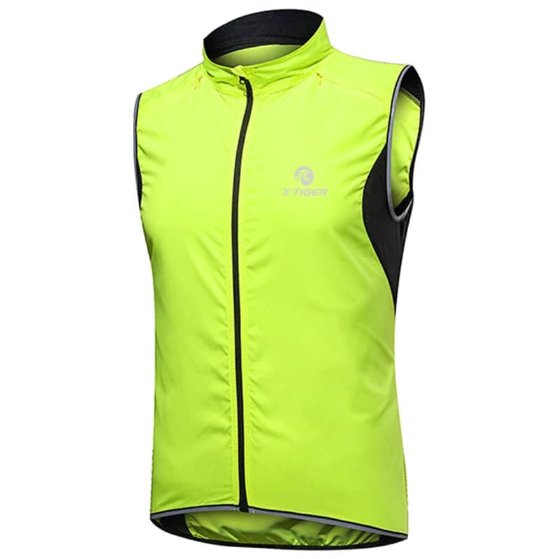 X-TIGER gilet da ciclismo antivento gilet di sicurezza riflettente senza maniche antipioggia giacca da bici MTB giacca antipioggia ad asciugatura rapida per Sport all'aria aperta