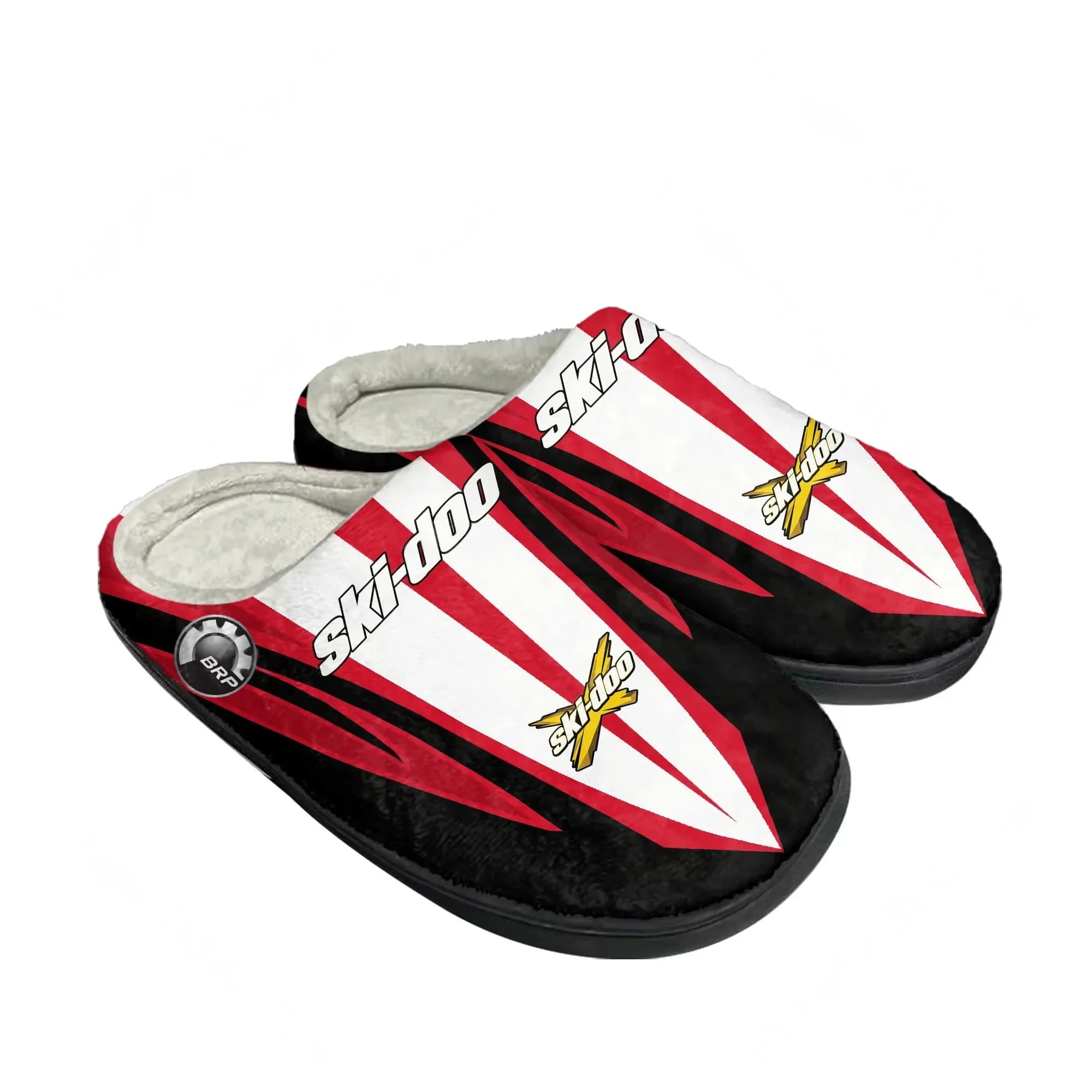 Pantofole in cotone Ski-doo da uomo e donna, in peluche, per camera da letto, casual, calde, termiche, da interno, personalizzabili fai da te