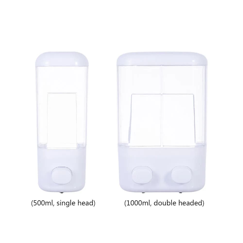 Dispenser per sapone liquido da 500/1000 ml Dispenser manuale impermeabile per sapone liquido Dispenser manuale multifunzione per bagno e lavanderia