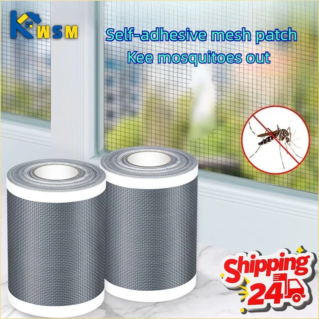 1-20 Rotoli di Nastro Adesivo per Riparazione Zanzariere, Adesivo per Riparare Fori e Strappi alle Finestre, Senza Foratura, Fai-da-Te