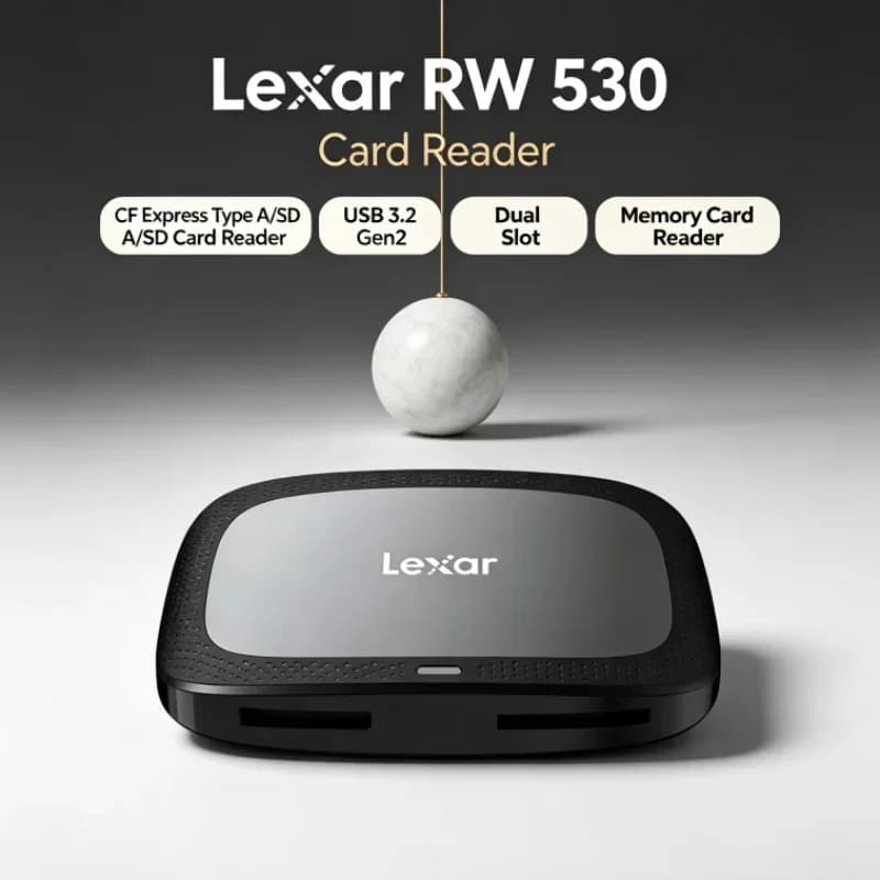 Lexar CFexpress Type A / SD Memory Card Reader Dual Slot RW530 USB 3.2 Gen2 SD Card Reader CFA Max 900MB/s