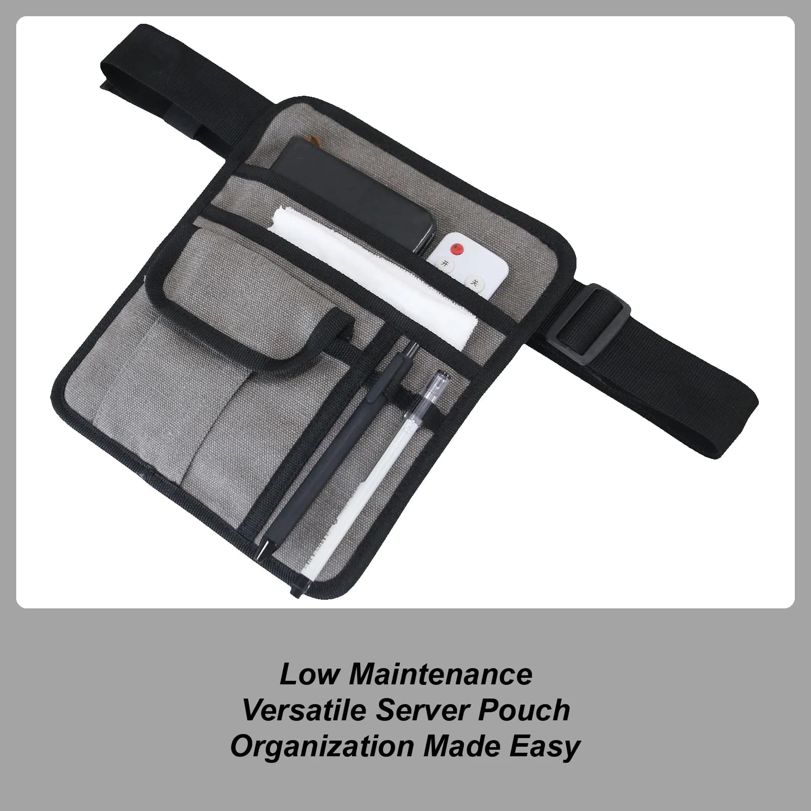 Piccola custodia da lavoro Borsa per soldi Accessori Cameriere/Maid Marsupio per soldi Borsa per grembiule da bar ristorante/hotel con cintura regolabile