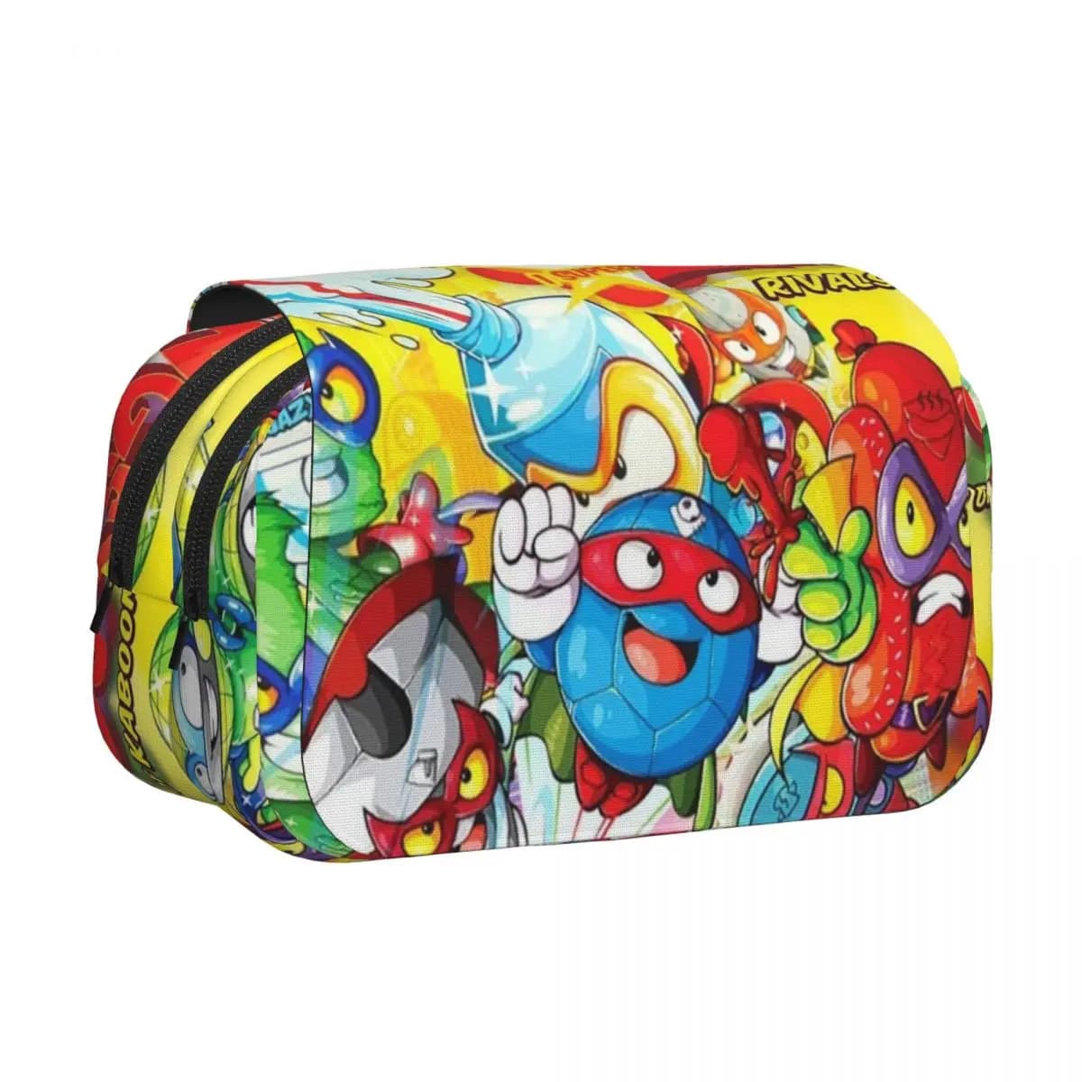 Nuovo Astuccio Super Zings Cartoon Game, Portamatite Rigido in Pelle, Grande Scatola Portapenne