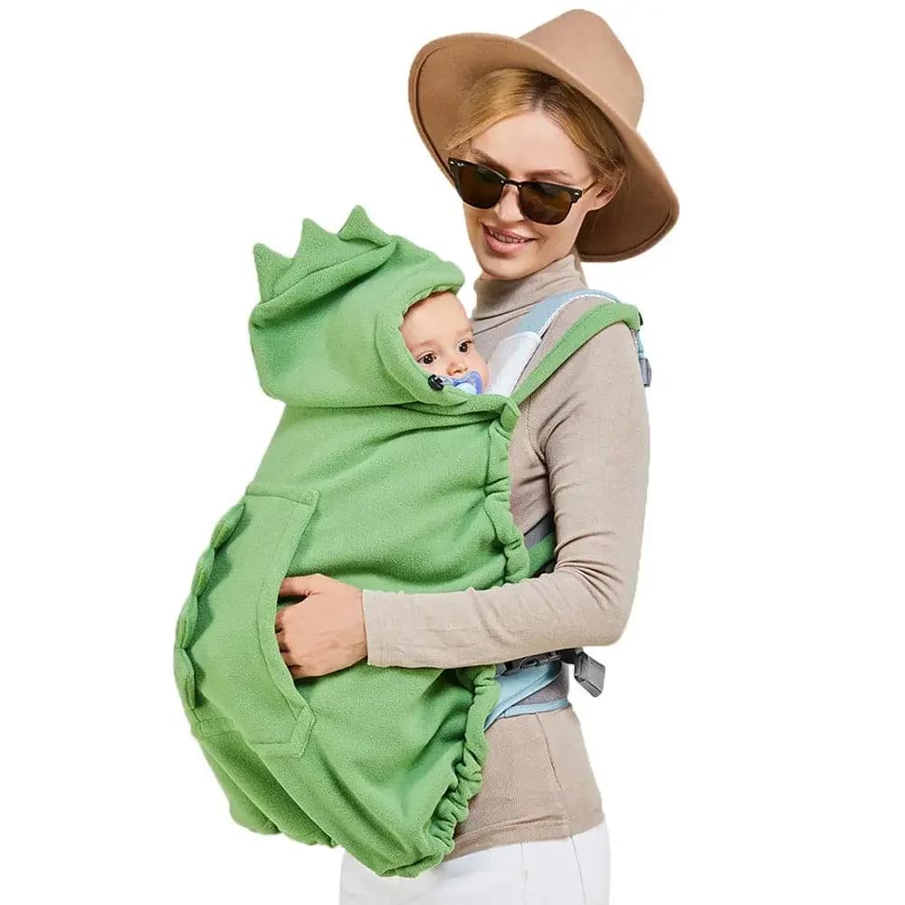 Copertura per passeggino antivento per bambini copertura per marsupio mantelli elastici con cappuccio per coperta invernale per tuta reversibile con cappuccio per bambini