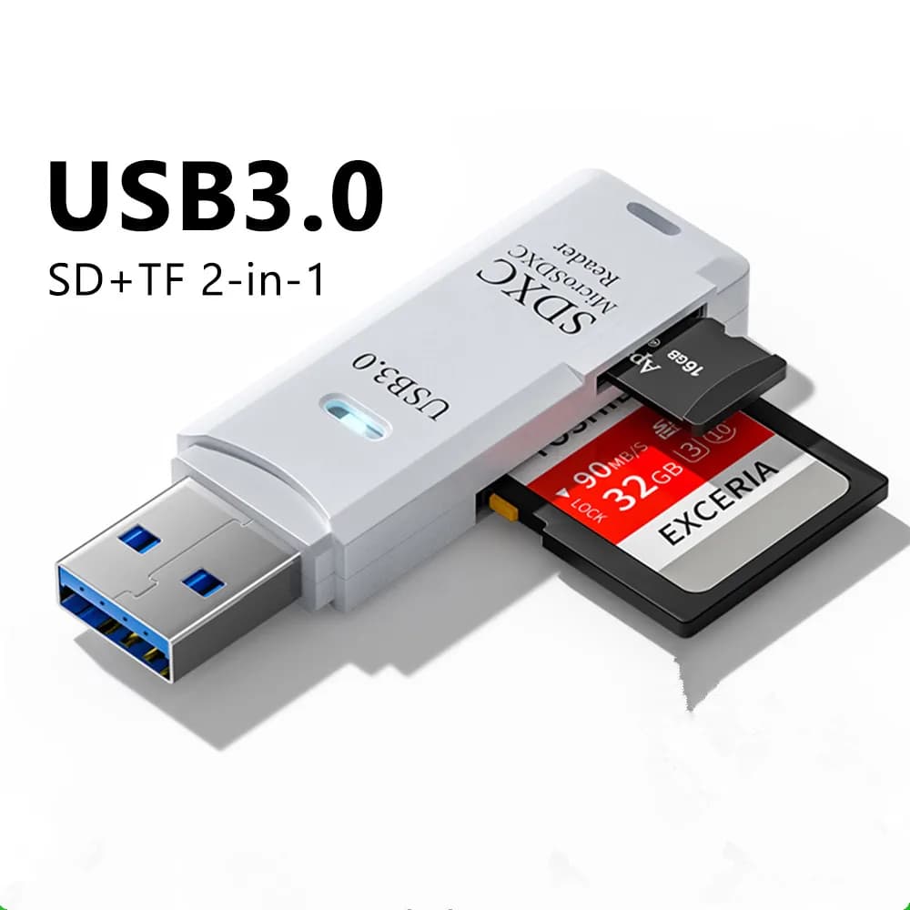 Convertitore di alimentazione per auto Lettore di schede USB Scheda SD TF Scheda di memoria 2 in 1 Adattatore multifunzione Convertitore di alimentazione RV Accessori