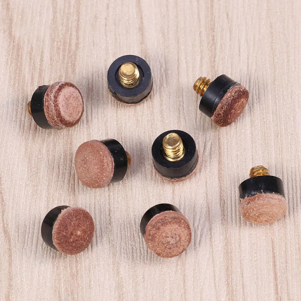 20 Pezzi Puntali per Stecche da Biliardo Stile Americano, Accessori di Ricambio a Vite per Stecche da Pool e Snooker